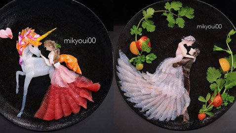 فن من نوع آخر.. صور لوحات مدهشة من الوجبات البحرية