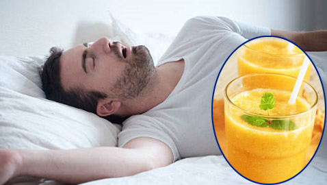 عصير سحري سريع التحضير سيضع حدا لمشكلة الشخير أثناء النوم