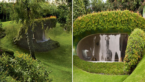 بالصور: منزل غير مرئي في المكسيك يعد مثالا مذهلا للهندسة العضوية