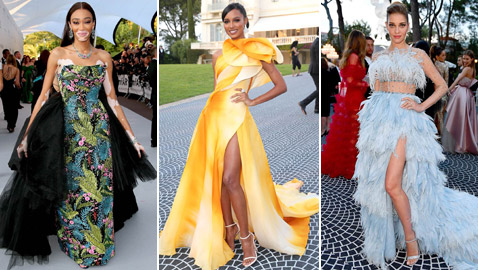 صور: أجمل الإطلالات الفاخرة في حفل أمفار أشهر حفلات مهرجان كان