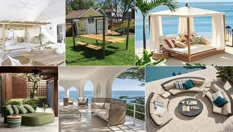 9 تصاميم مدهشة لمفروشات خارجية للمنزل