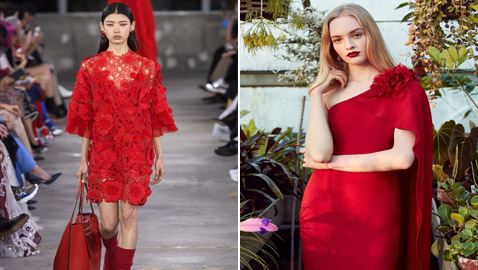 بالصور: إطلالات باللون الأحمر لأناقتك استعدادا لاستقبال الخريف