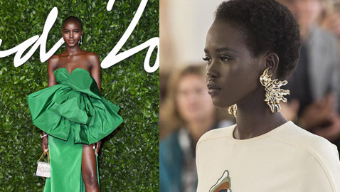 لاجئة سودانية تتفوّق على جيجي حديد وتحصد لقب عارضة العالم