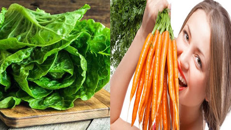 الخس والجزر يحتويان على مادة 