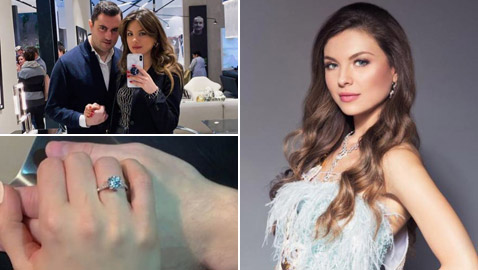 صور خطوبة ملكة جمال لبنان مايا رعيدي (شبيهة جورجينا رزق) من المحظوظ؟