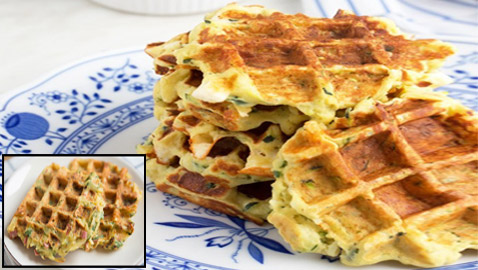 إليكم طريقة تحضير وافل الكوسا لفطور صباحي صحي ولذيذ خفيف