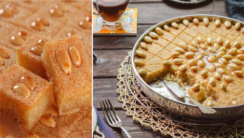 طريقة تحضير بسبوسة اللوز أسرع وأشهى حلويات رمضان 2020