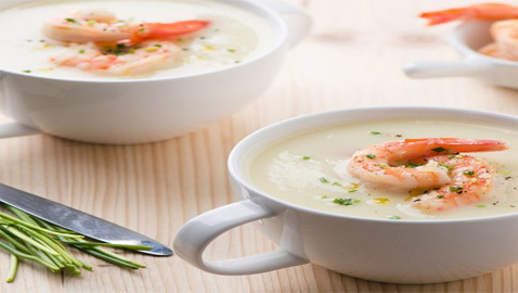 طريقة تحضير شوربة الجمبري بالكريمة بالطعم الرائع والشهي والصحي