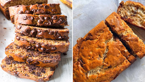 إليكم طريقة تحضير كيك الموز بحبيبات الشوكولاتة الطيب والشهي