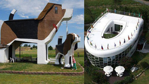 أغرب تصاميم المنازل حول العالم