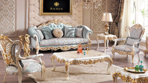 أفكار كلاسيكية لديكورات غرف الاستقبال