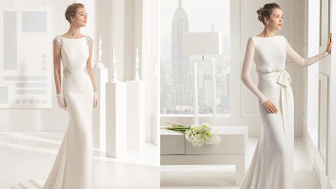 أجمل موديلات فساتين زفاف بسيطة لحفل زفافك منزلي 