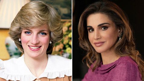 الملكة رانيا العبد الله ثاني أجمل الملكات والأميرات في العالم بعد الأميرة ديانا