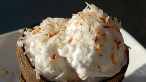 طريقة إعداد الآيس كريم بجوز الهند الطبيعي