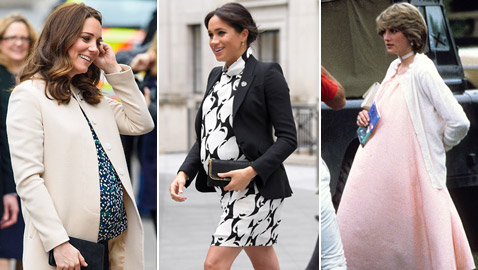 بالصور: إليكم أبرز وأجمل إطلالات النساء الملكية قبل أيام الولادة