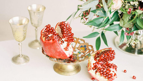 صور زينة طاولات الأفراح من الفواكة والزهور